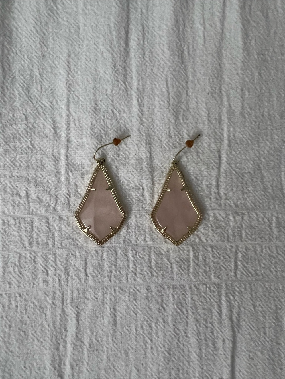 Kendra Scott Alex Drop Earrings in Rose Quartz